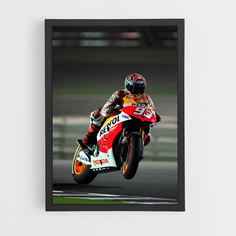 Poster MotoGP RCv spectaculaire – affiche Honda Moto (vue 2)